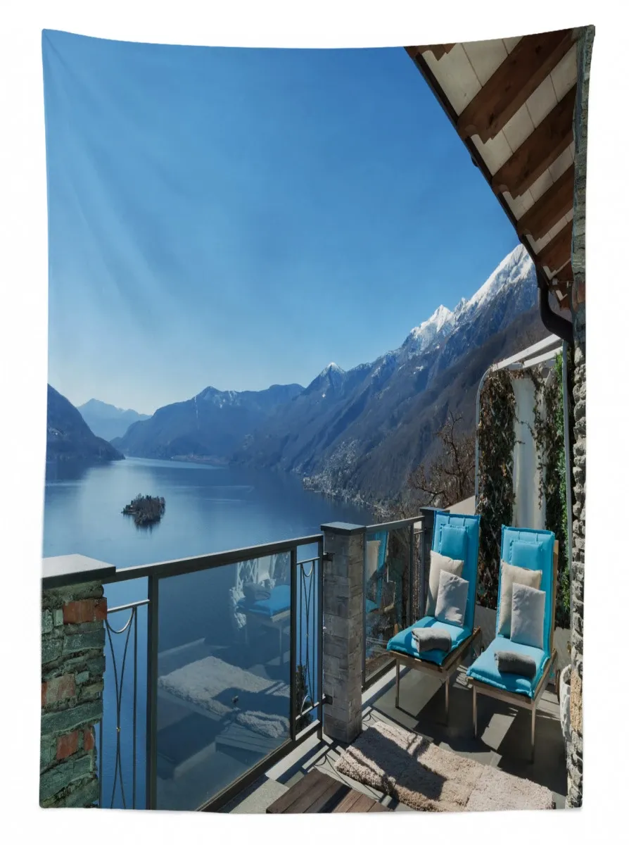 Lake Sea View Holiday 3D Printed Tablecloth Table Decor lake sea view holiday 3d printed tablecloth table decor 8670