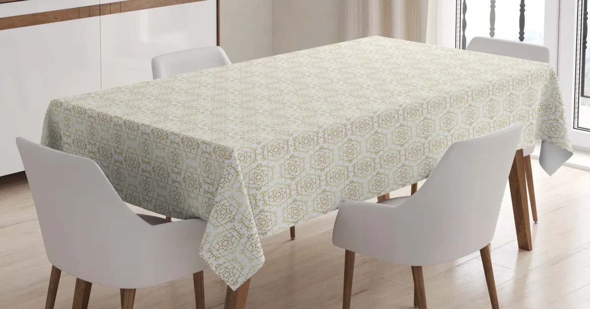 lattice of geometry 3d printed tablecloth table decor 3037