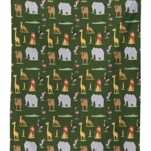 leopard elephant camel 3d printed tablecloth table decor 4257