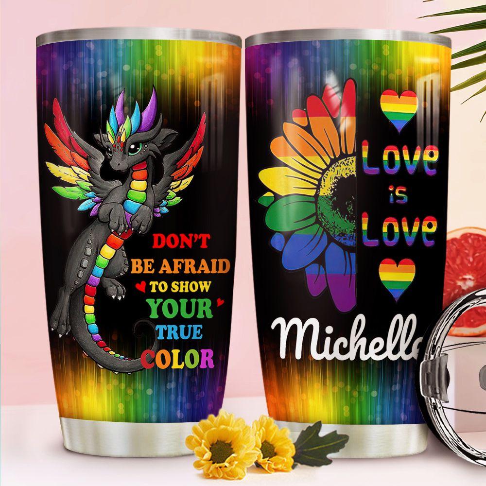 lgbt personalized stainless steel tumbler 1629