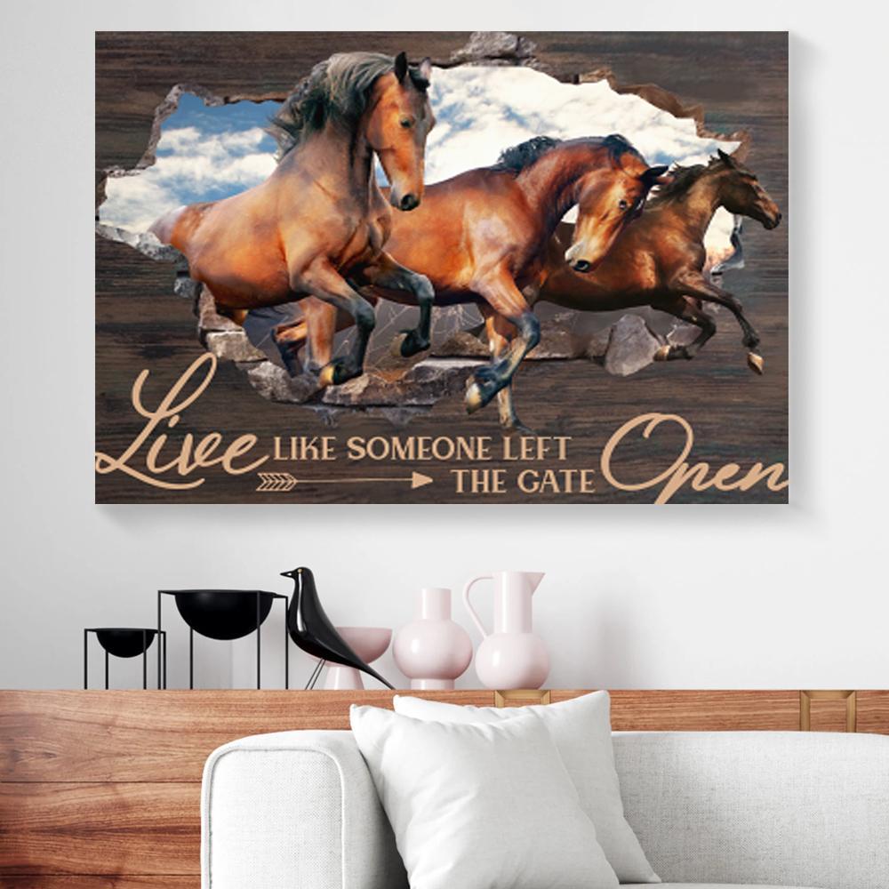 life horse racing canvas prints wall art decor 4775