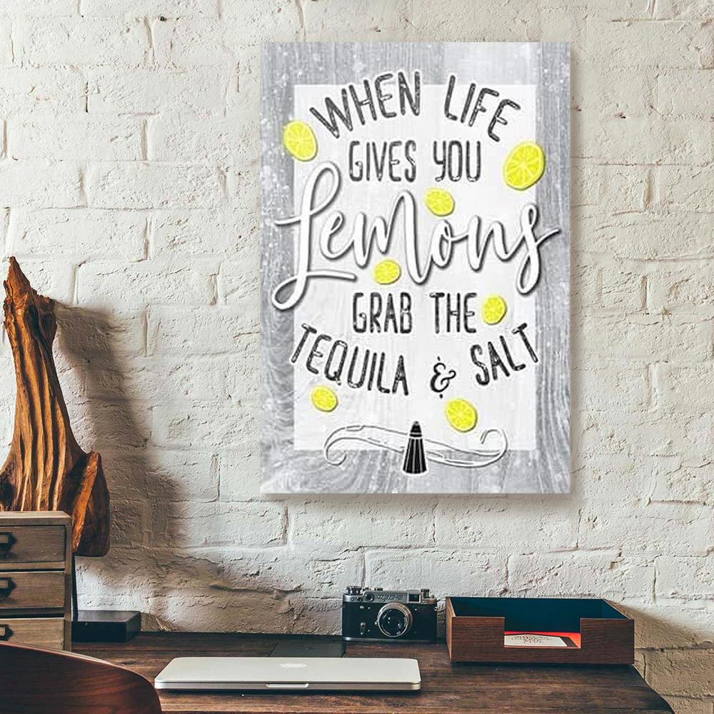 life quote about lemons canvas prints wall art decor 6495