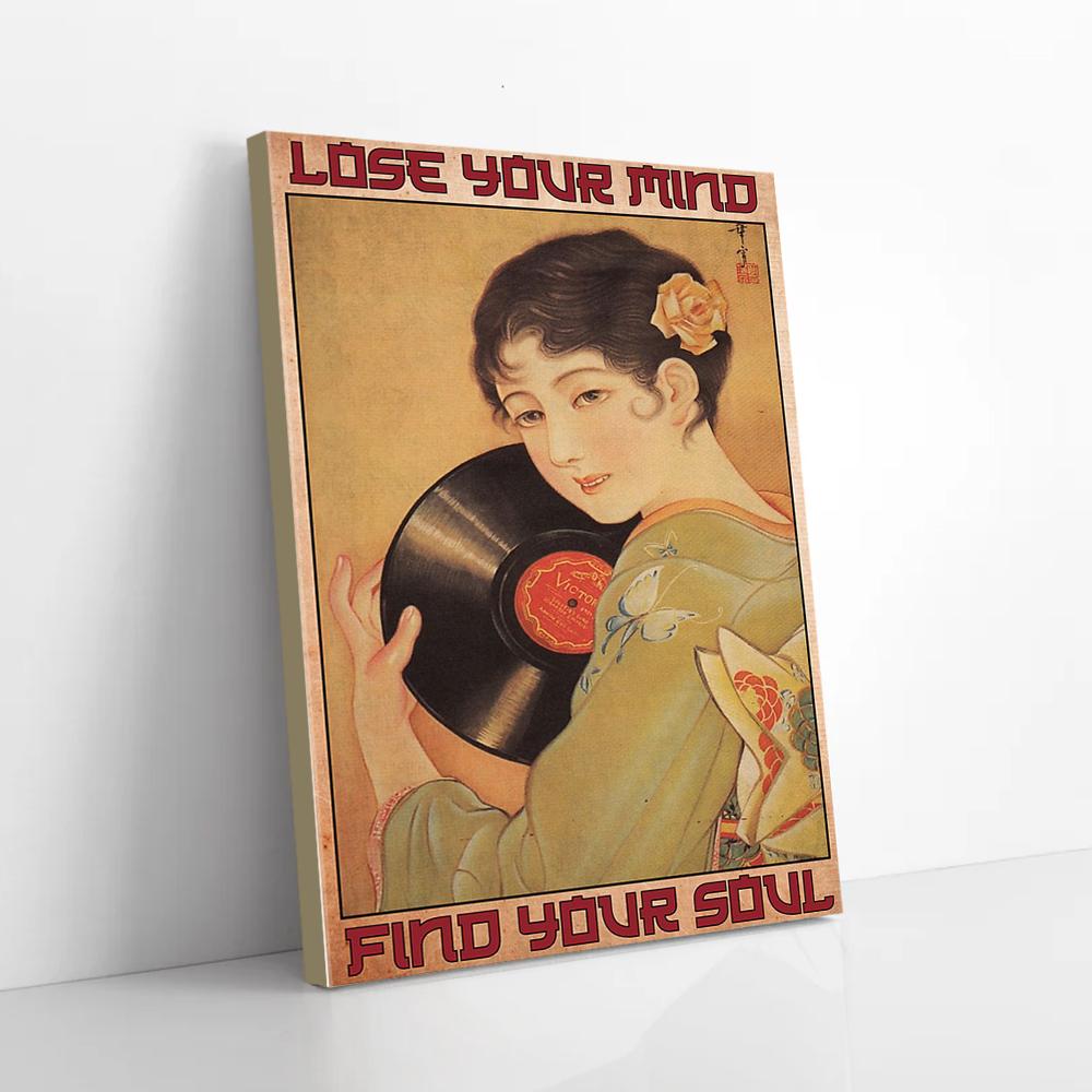 Lose My Mind Find My Soul Vinyl Japan Canvas Prints - Wall Art Decor lose my mind find my soul vinyl japan canvas prints wall art decor 4267