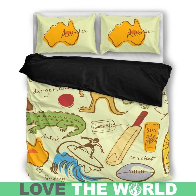 Love Australia Sport Activities Bedding Set Bedroom Decor love australia sport activities bedding set bedroom decor 4577