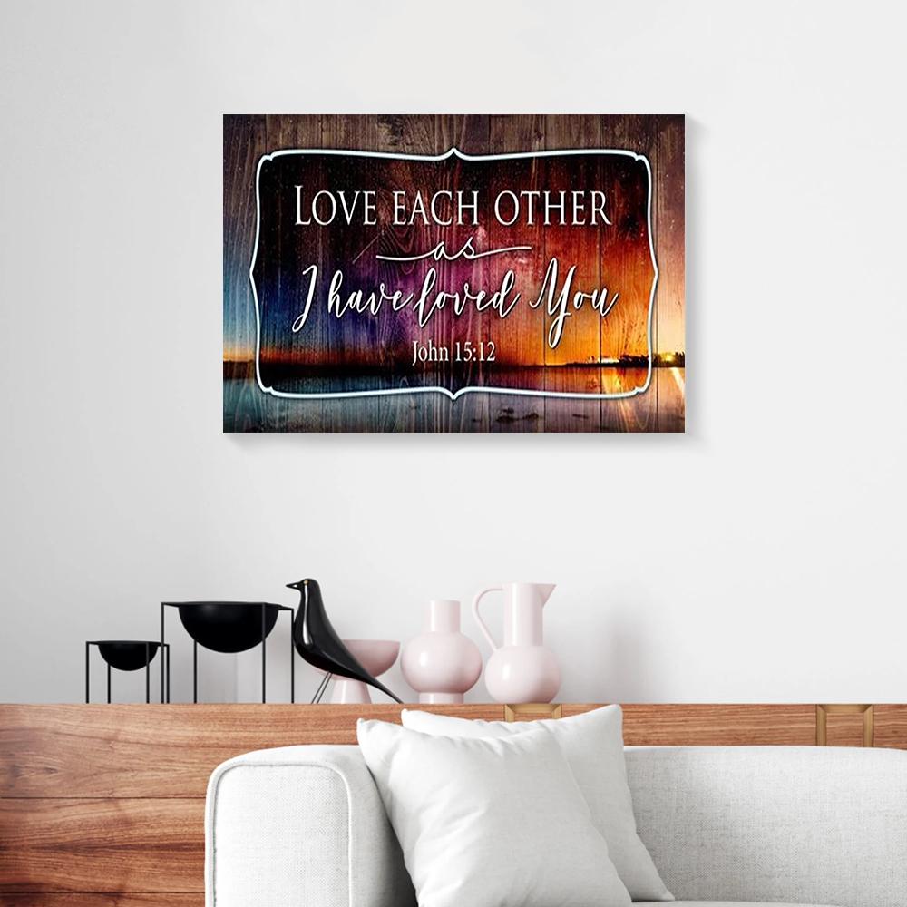 love each other canvas prints wall art decor 2747