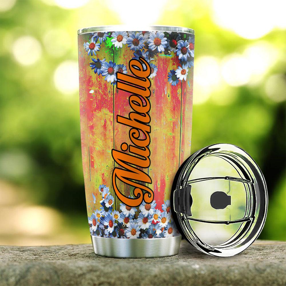love hippie personalized stainless steel tumbler 4829