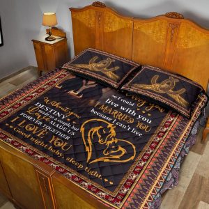 love made us together forever valentine wedding anniversary gift for horse lovers bedding sets 5824