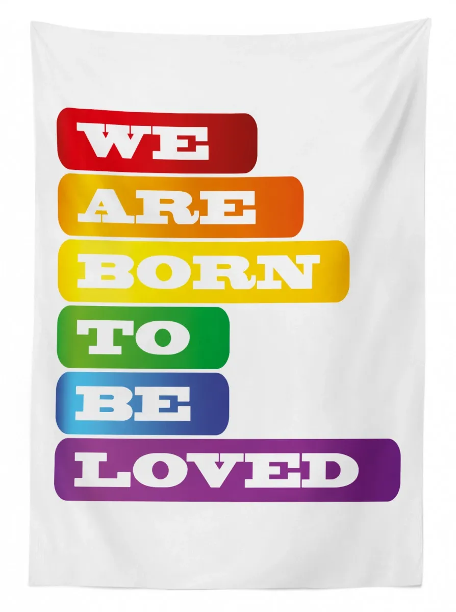 Love Pride Words 3D Printed Tablecloth Table Decor love pride words 3d printed tablecloth table decor 7127