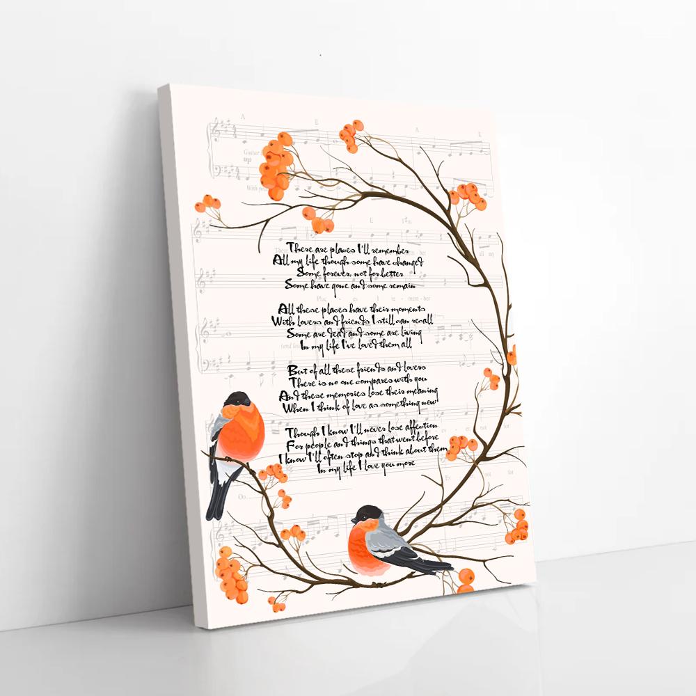 Love Spring Bird Canvas Prints - Wall Art Decor love spring bird canvas prints wall art decor 2979