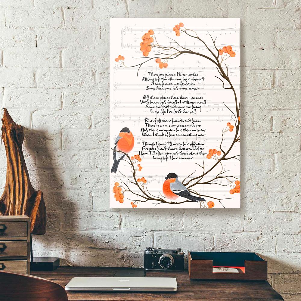 Love Spring Bird Canvas Prints - Wall Art Decor love spring bird canvas prints wall art decor 3929