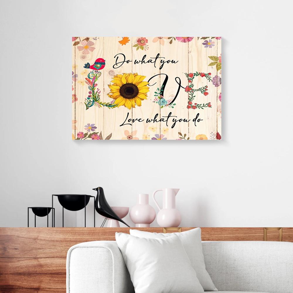 Love Sunflower Canvas Prints - Wall Art Decor love sunflower canvas prints wall art decor 8449