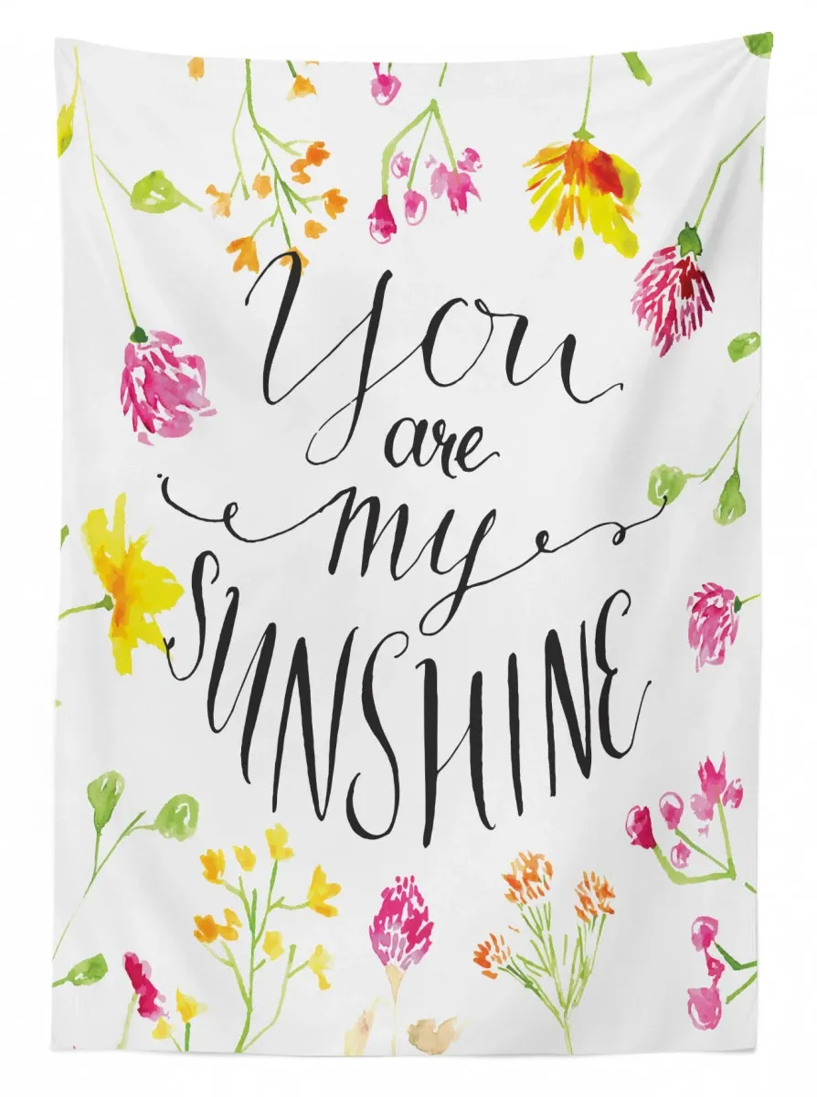 Loving My Sunshine Slogan 3D Printed Tablecloth Table Decor loving my sunshine slogan 3d printed tablecloth table decor 7937