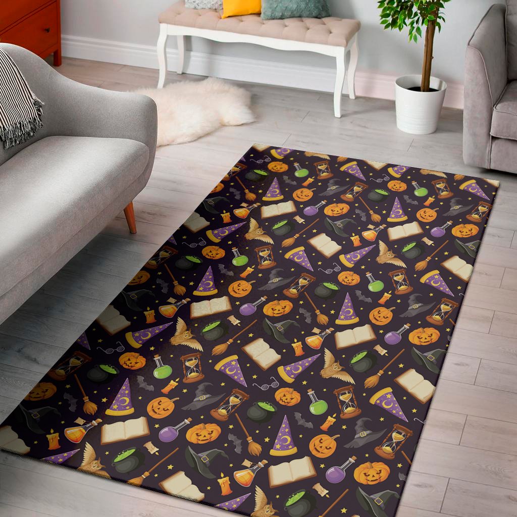 magic wizard pattern print area rug floor decor 1918