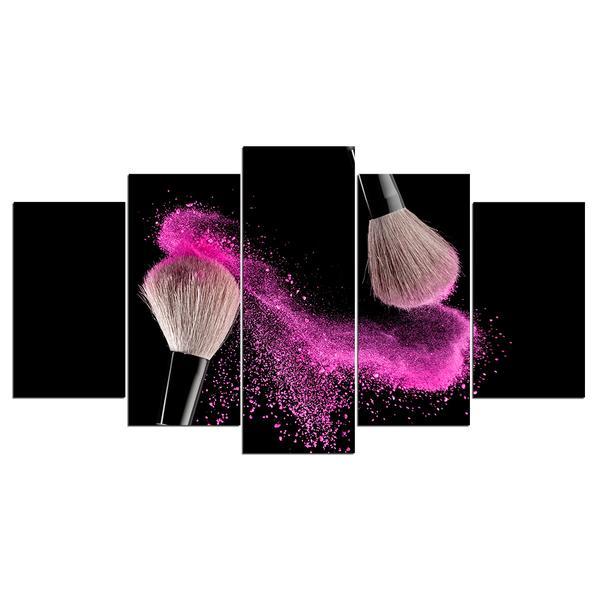 Makeup Foundation Brush Beauty Salon Shop - Beauty Salon 5 Panel Canvas Art Wall Decor makeup foundation brush beauty salon shop beauty salon 5 panel canvas art wall decor 6032