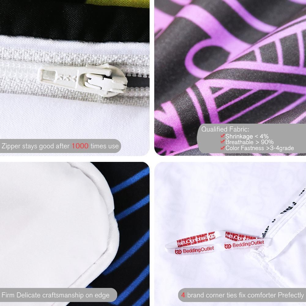 mandala elephant rainbow colored duvet cover bedding set 7074