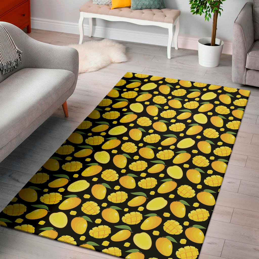 mango pattern print area rug floor decor 1981