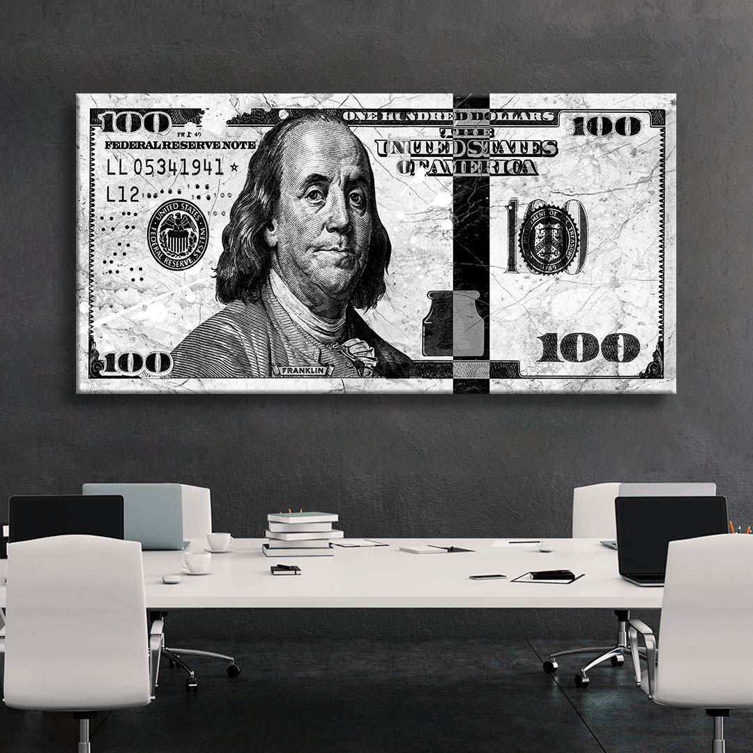 Marble Money Motivational Positive Canvas Print - Wall Art Decor marble money motivational positive canvas print wall art decor 5663