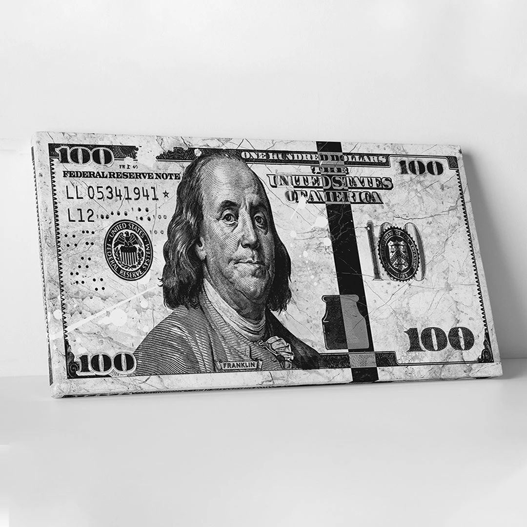 Marble Money Motivational Positive Canvas Print - Wall Art Decor marble money motivational positive canvas print wall art decor 7847