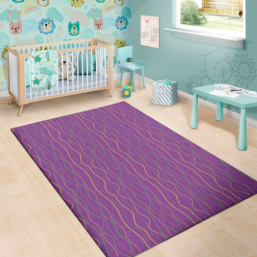 mardi gras dot pattern print area rug floor decor 7206