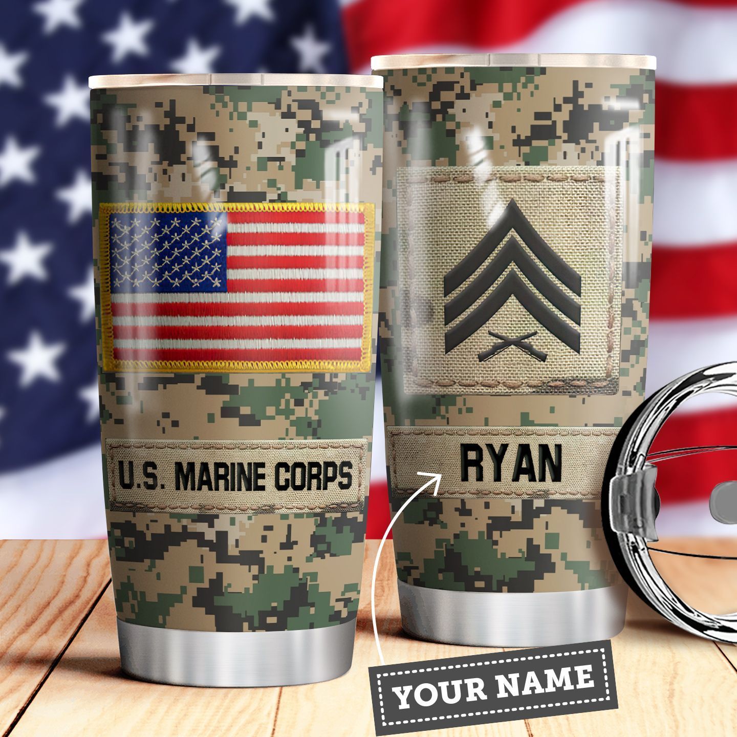 Marine Corps Personalized Stainless Steel Tumbler marine corps personalized stainless steel tumbler 4532