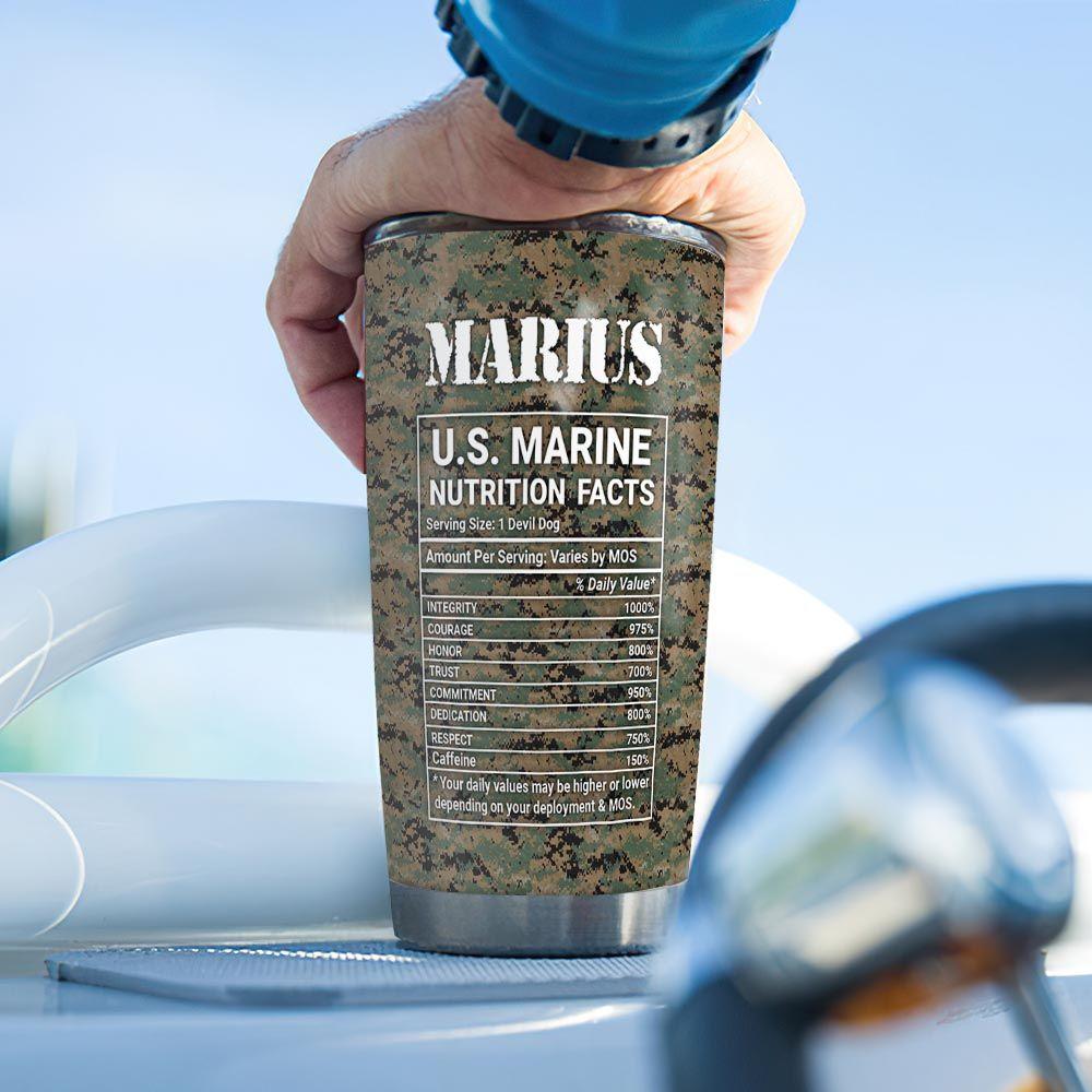 Marine Facts Personalized Stainless Steel Tumbler marine facts personalized stainless steel tumbler 1535