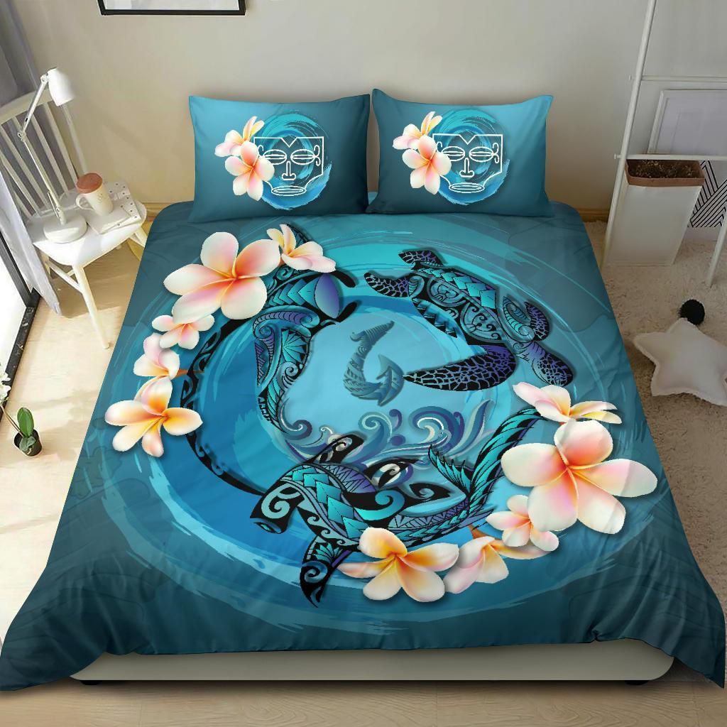 marquesas islands blue animal tattoo marine world bedding set bedroom decor 1791