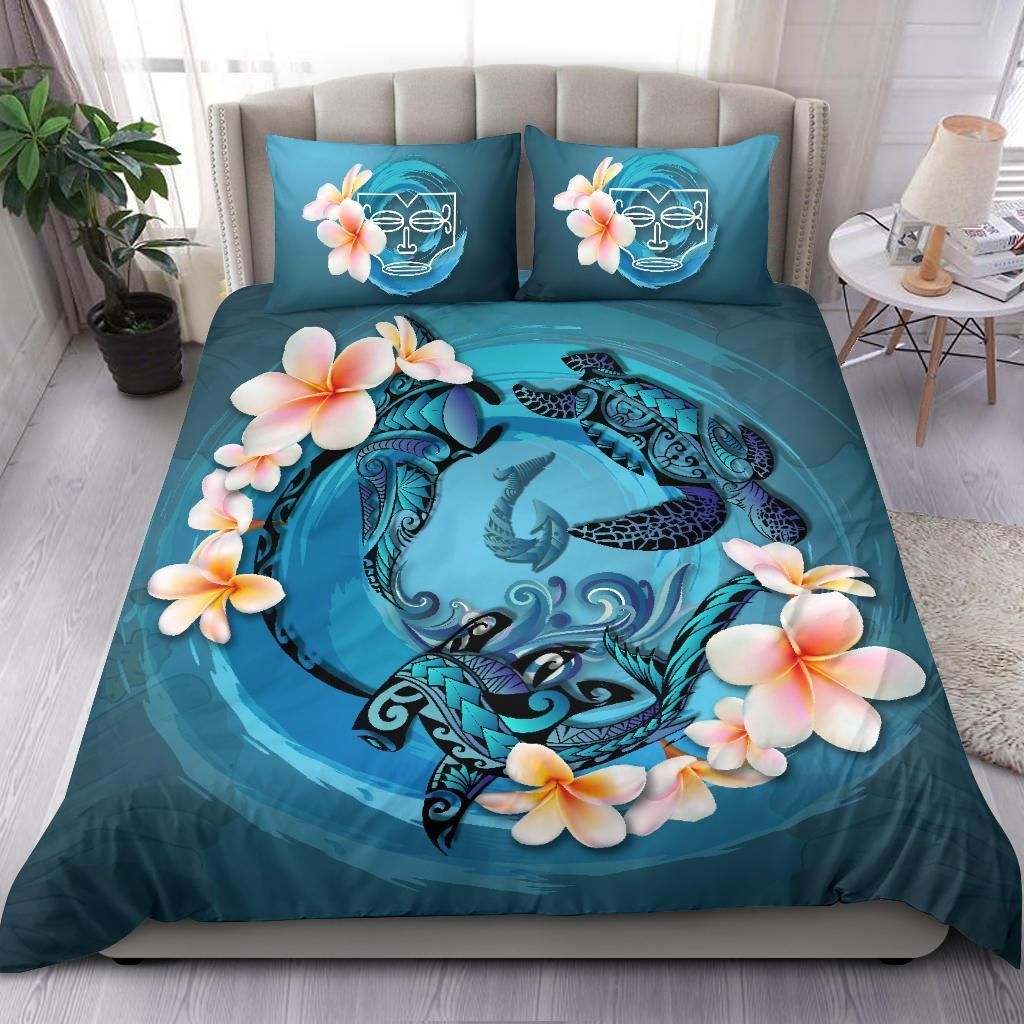 marquesas islands blue animal tattoo marine world bedding set bedroom decor 5537