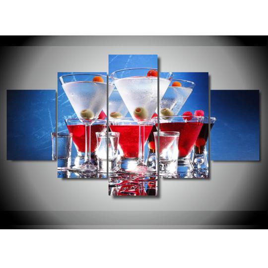 martinis bar cocktails liquor abstract canvas wall ar 2396
