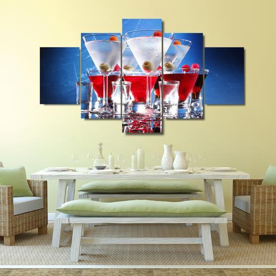 martinis bar cocktails liquor abstract canvas wall ar 4612