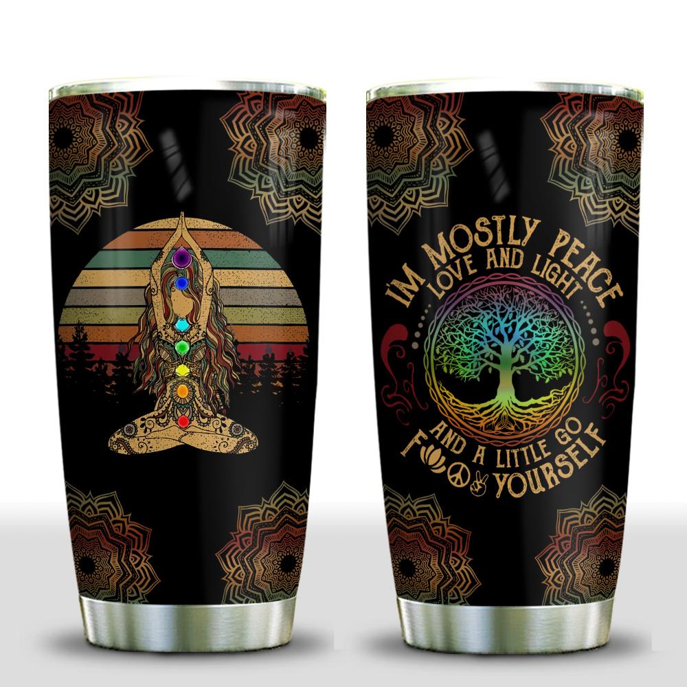 Meditation Hippie Girl Tree Of Life Stainless Steel Tumbler meditation hippie girl tree of life stainless steel tumbler 8684