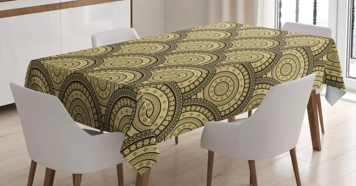 middle eastern lace 3d printed tablecloth table decor 6800