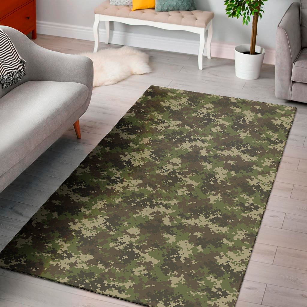 Military Digital Camo Pattern Print Area Rug Floor Decor military digital camo pattern print area rug floor decor 2221