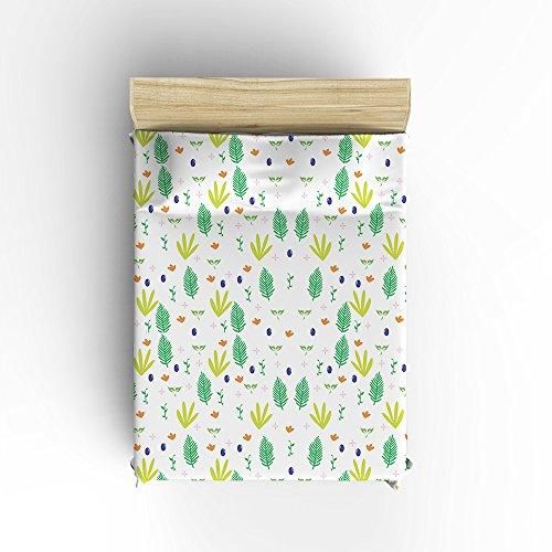 mini green plants watercolor art duvet cover bedding set bedroom decor 7355