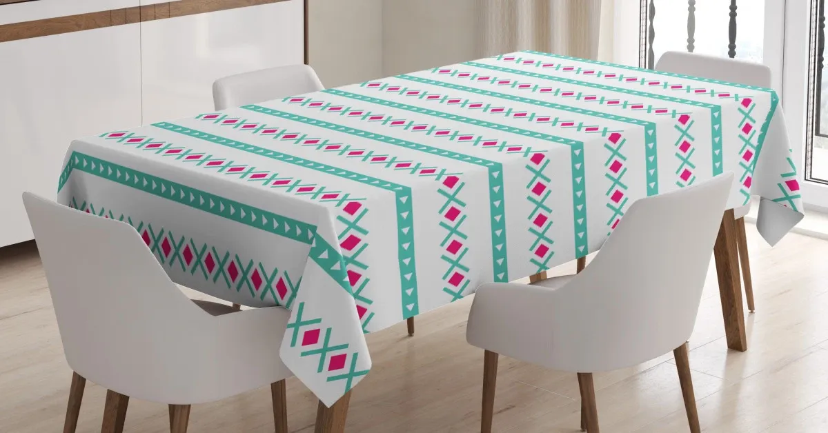 minimal horizontal art 3d printed tablecloth table decor 2597