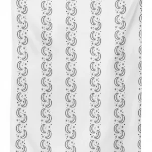 minimalist dots stars sun 3d printed tablecloth table decor 3333