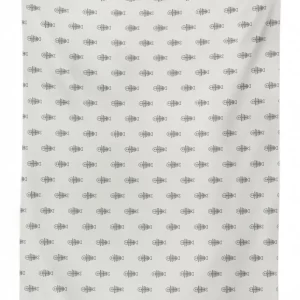 minimalist fish bones skeleton 3d printed tablecloth table decor 8422