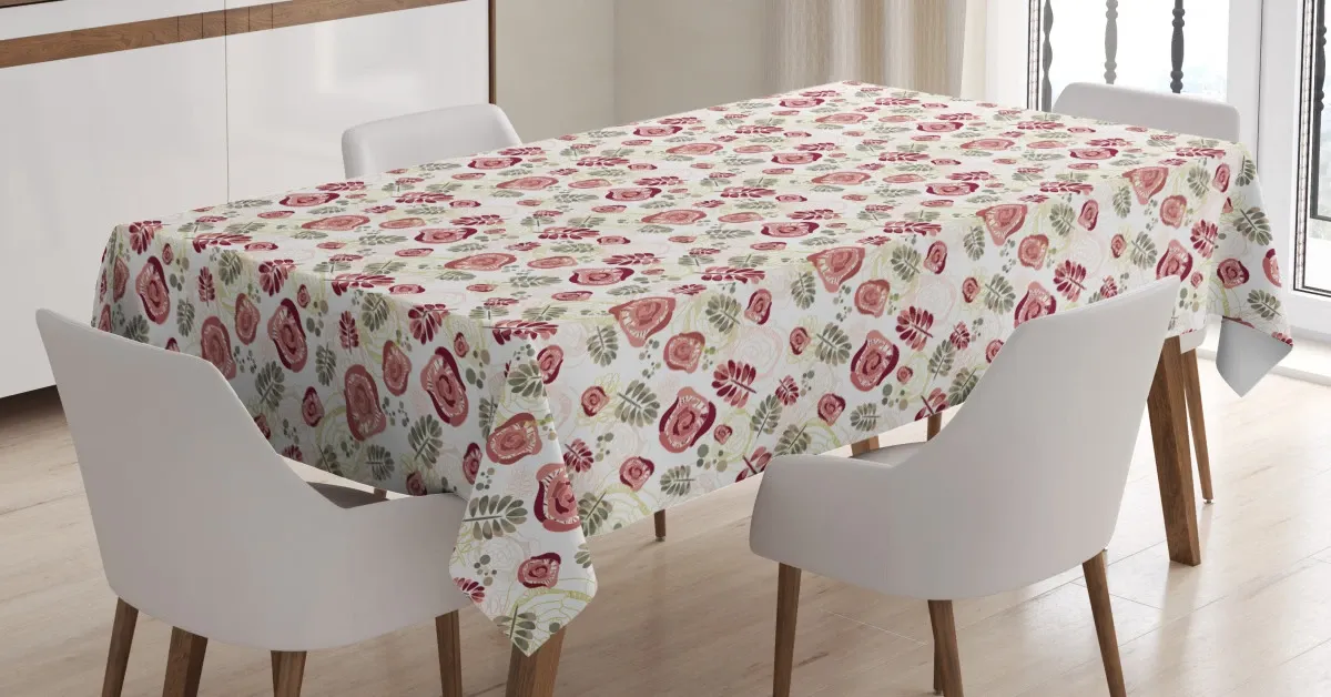 Modern Floral Abstract 3D Printed Tablecloth Table Decor modern floral abstract 3d printed tablecloth table decor 1126
