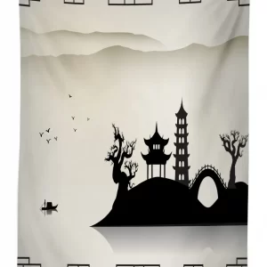 modern scenery 3d printed tablecloth table decor 1499