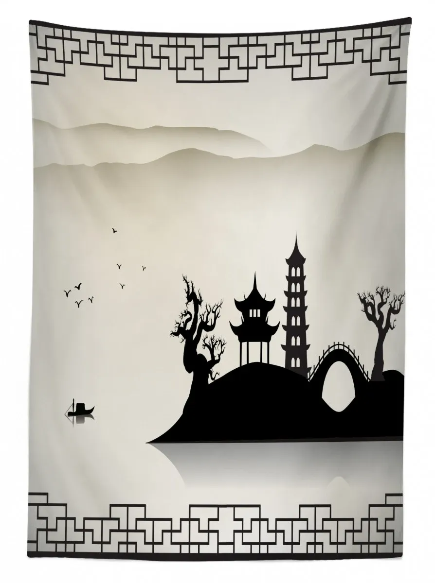 modern scenery 3d printed tablecloth table decor 1499