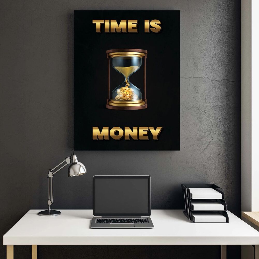 Money Glass Motivational Positive Canvas Print - Wall Art Decor money glass motivational positive canvas print wall art decor 6664