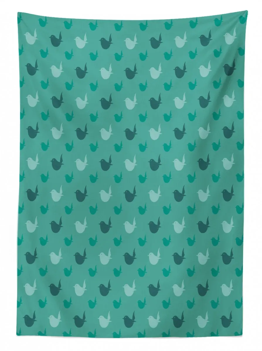 monochrome flying animal art 3d printed tablecloth table decor 8668
