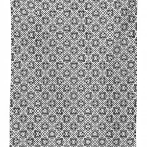 monochrome outline flowers 3d printed tablecloth table decor 5941
