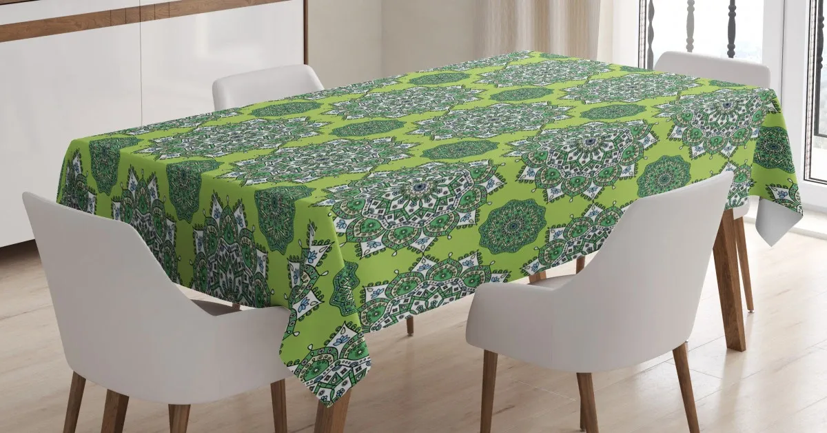 Moroccan Mandala 3D Printed Tablecloth Table Decor moroccan mandala 3d printed tablecloth table decor 1029
