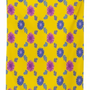 mosaic flower pattern 3d printed tablecloth table decor 4249