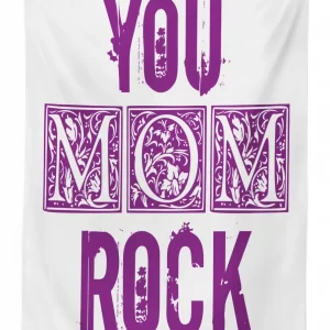 mothers day typography 3d printed tablecloth table decor 4738