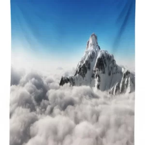 mountain sunny sky 3d printed tablecloth table decor 8373