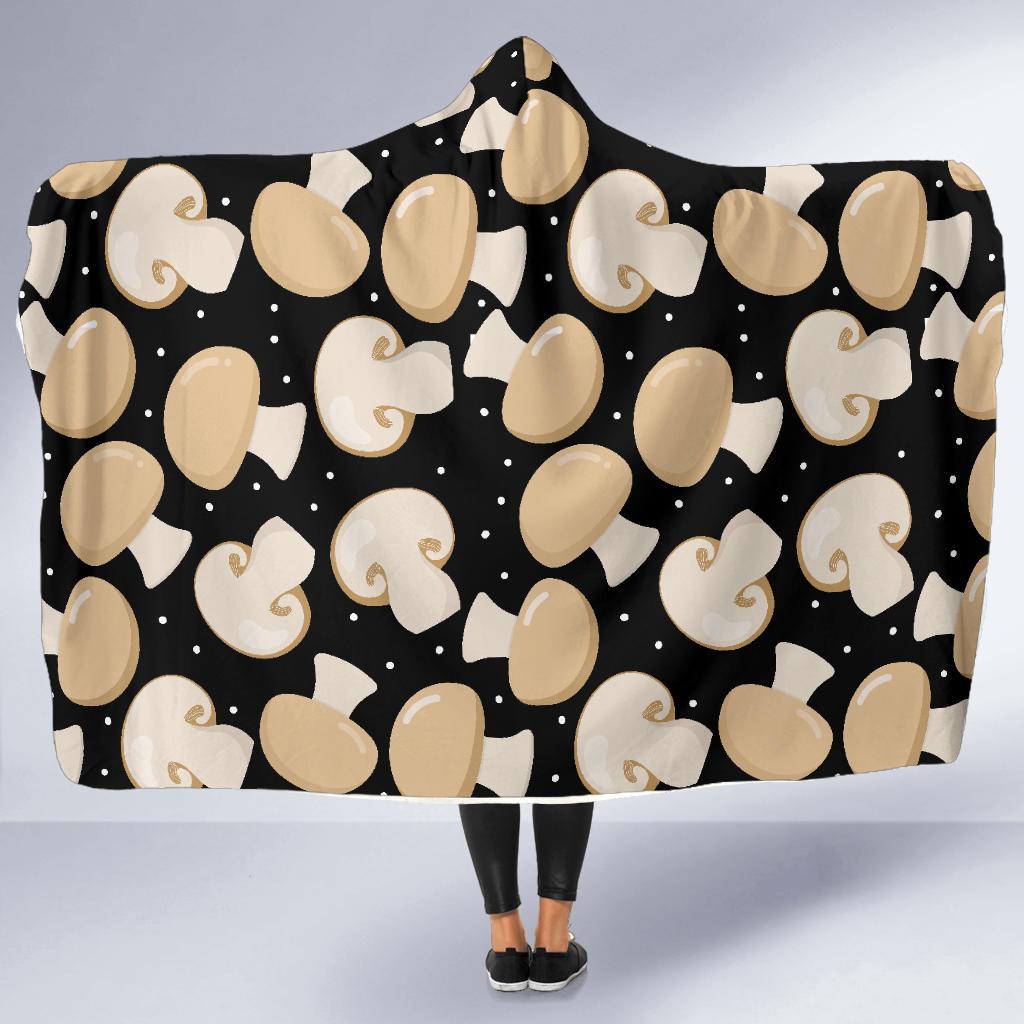 Mushroom Print Pattern Hooded Blanket Cloak Blanket mushroom print pattern hooded blanket cloak blanket 4097