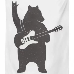 Music Guitar Rock 'n' Roll 3D Printed Tablecloth Table Decor 1 music guitar rock n roll 3d printed tablecloth table decor 5145