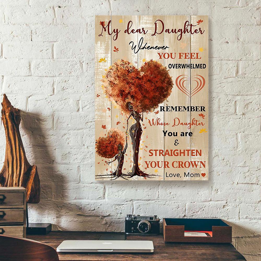 my daughter mom tree canvas prints wall art decor 5276