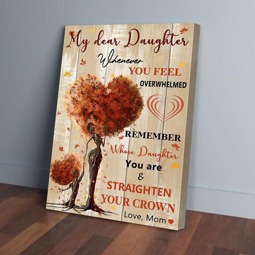 my daughter mom tree canvas prints wall art decor 8303